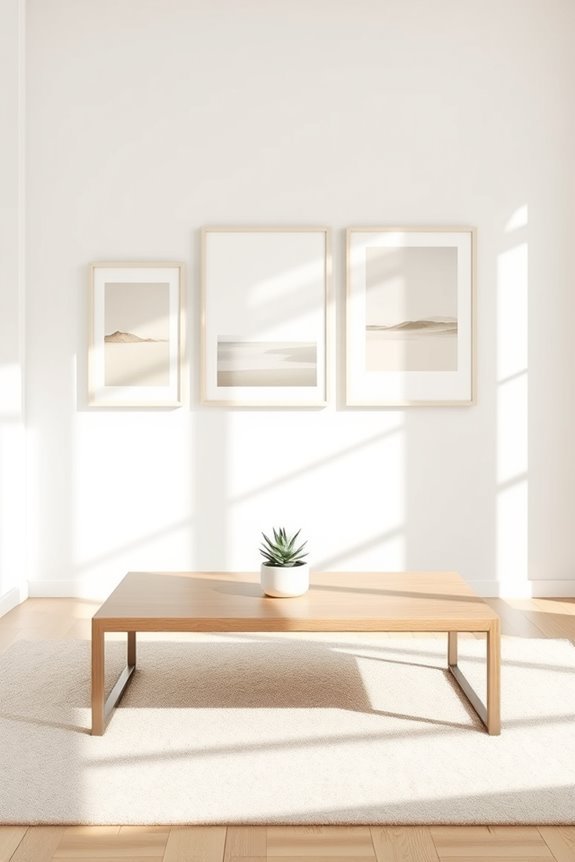 minimalist art display tips