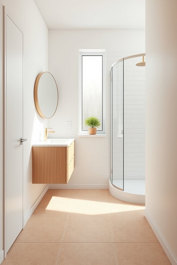 minimalist bathroom design serenity