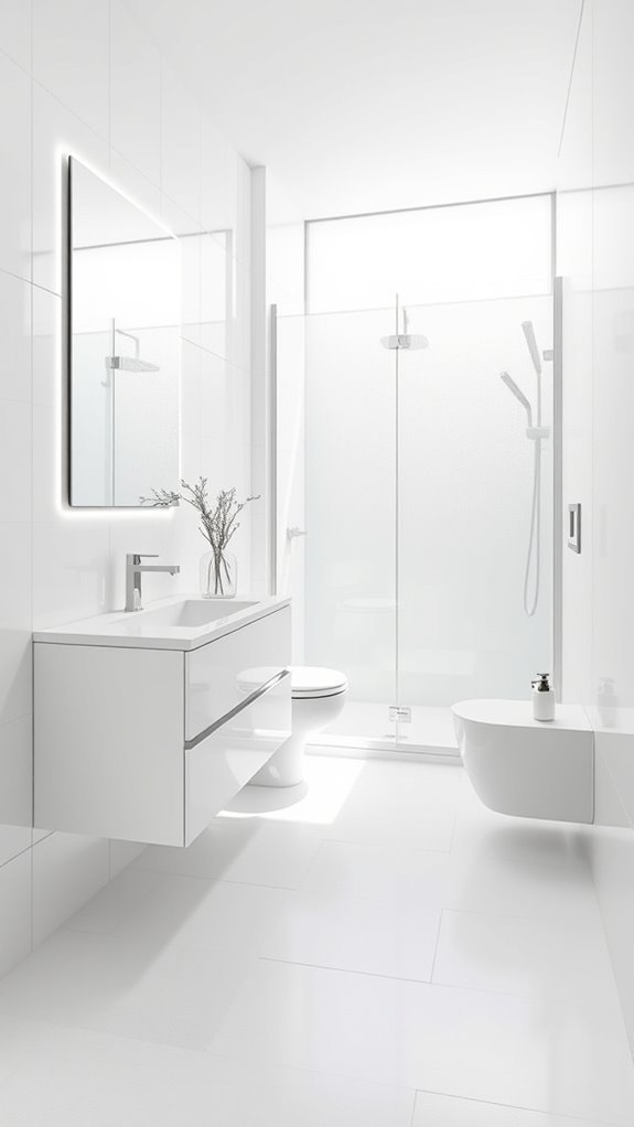 minimalist bathroom space optimization