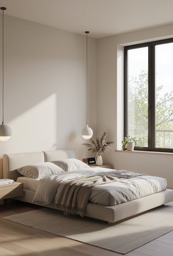 minimalist bedroom tech habits