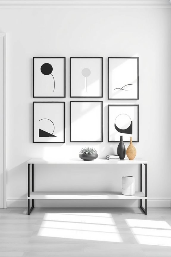 minimalist black and white art