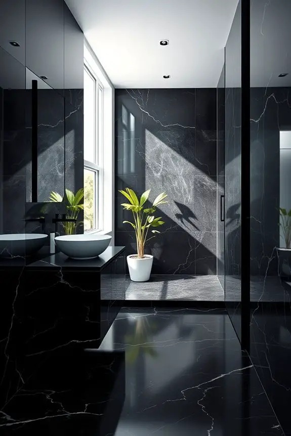 minimalist black marble elegance