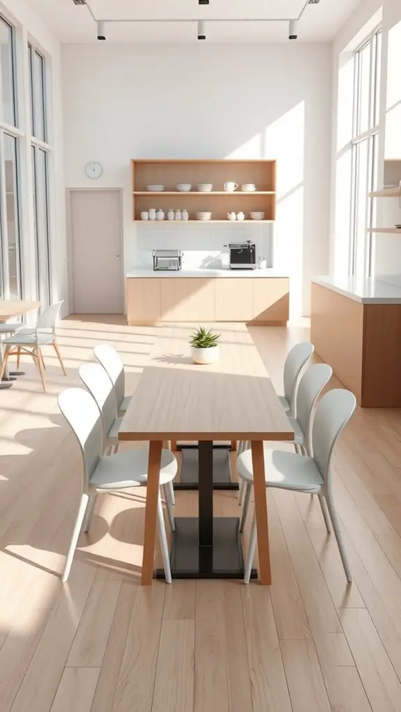minimalist cafe furniture design