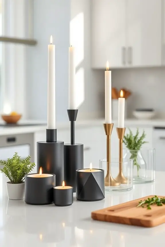 minimalist candle holder decor