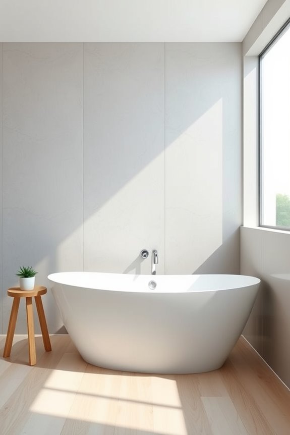 minimalist clean line bathtubs