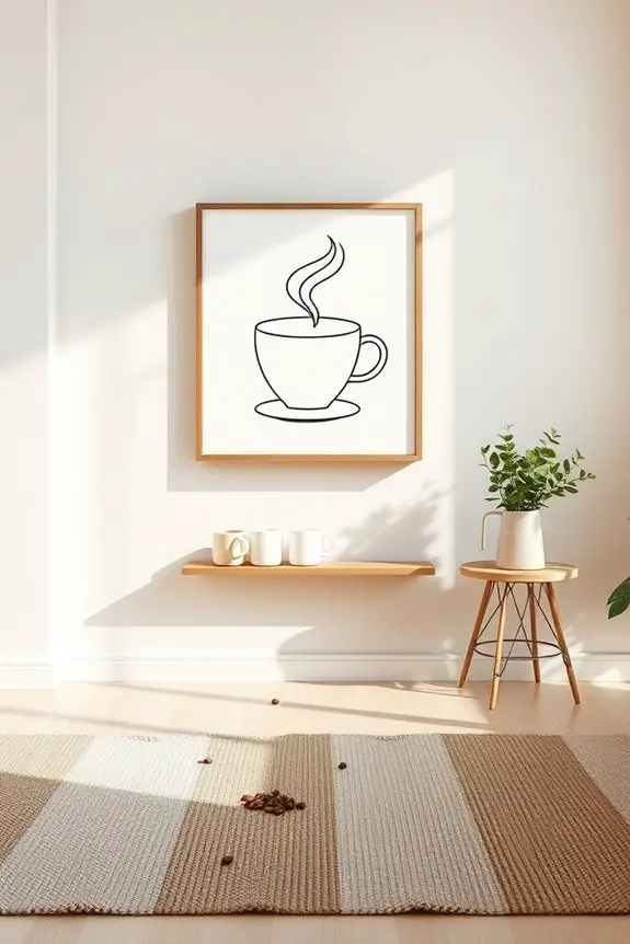 minimalist coffee line art