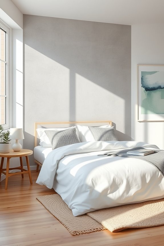 minimalist concrete bedroom design