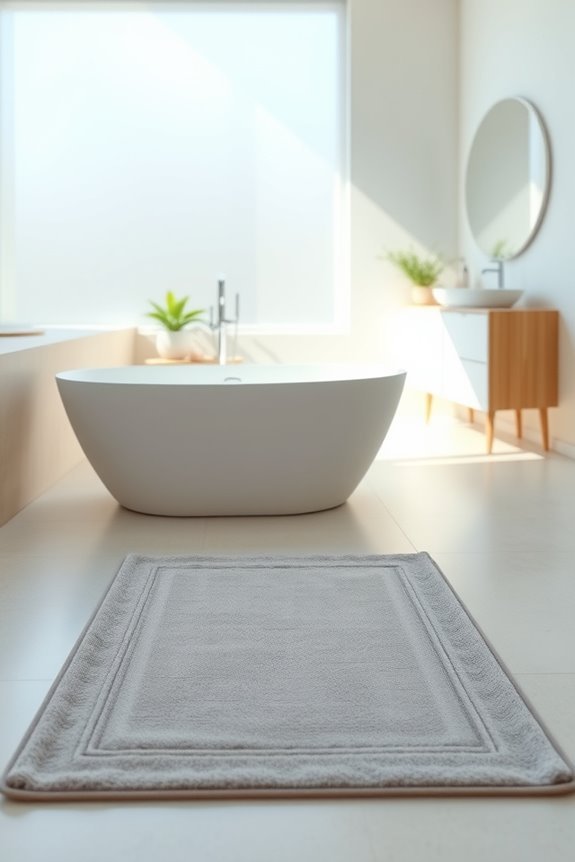 minimalist eco friendly bath mat