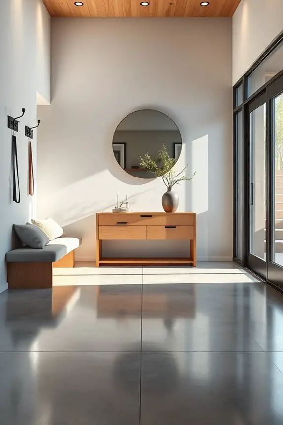 minimalist entryway design elements
