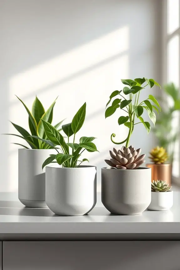 minimalist planters for sophistication