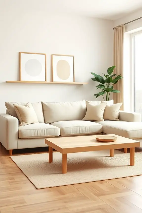 minimalist wall art selection