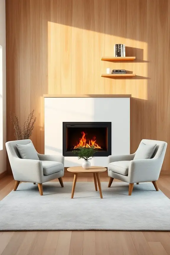 minimalist warmth and comfort