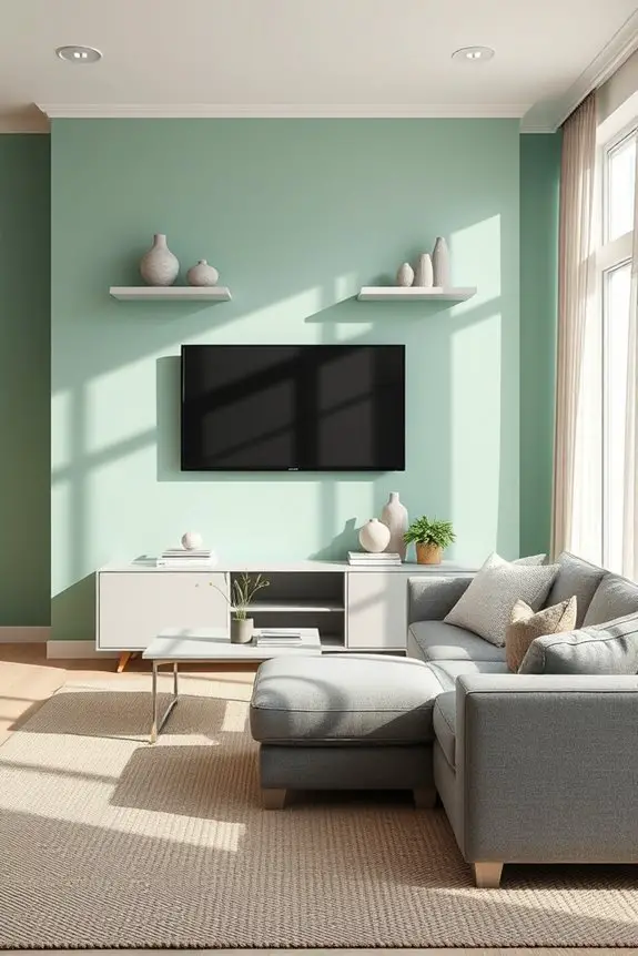 mint and gray harmony