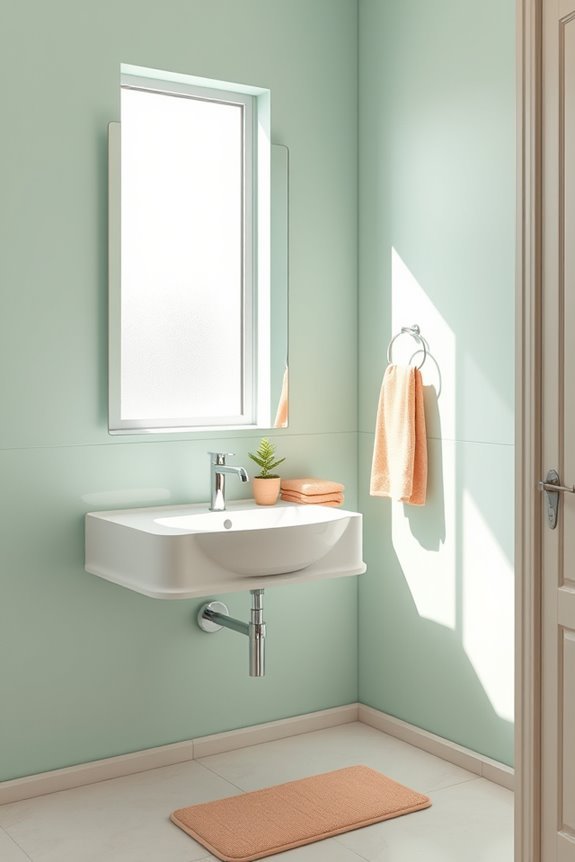 mint and peach harmony