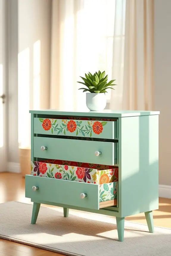 mint green dresser fun