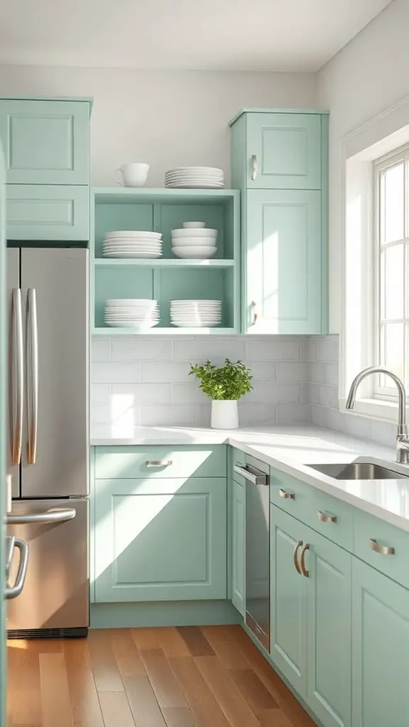 mint green kitchen refresh