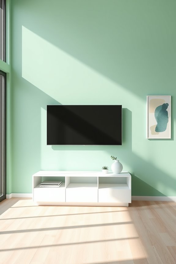 mint green minimalist decor