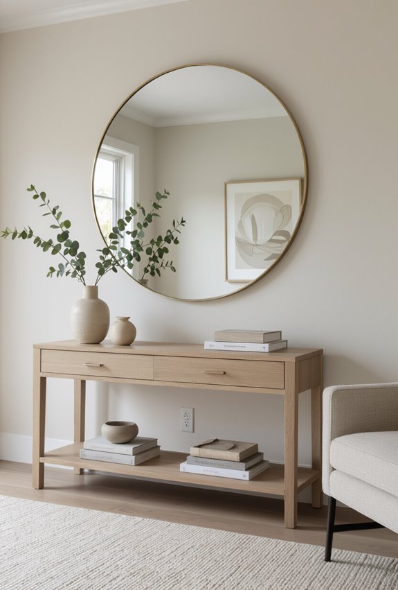 mirror brightens and expands