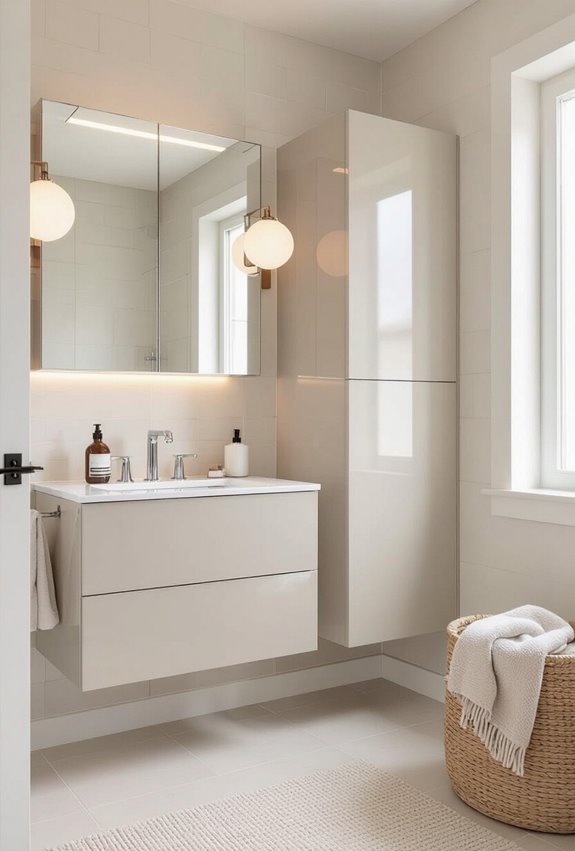mirror like high gloss cabinetry
