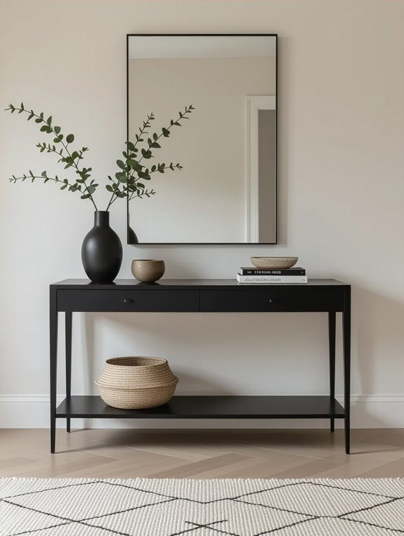 mirrored elegance enhances depth