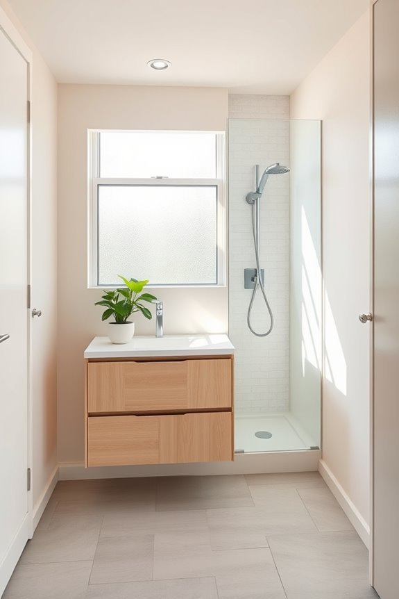 mirrors enhance bathroom space