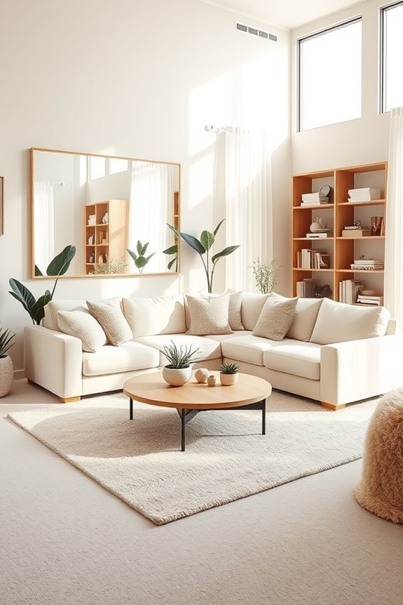 mirrors enhance room depth