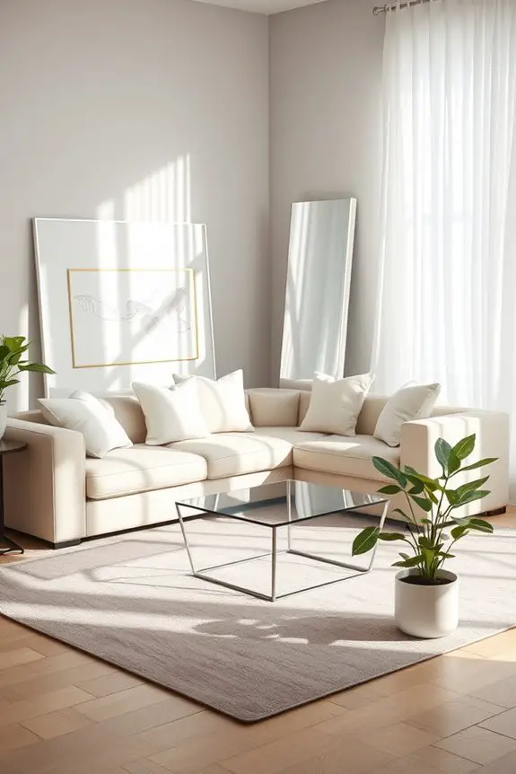 mirrors enhance space illusion