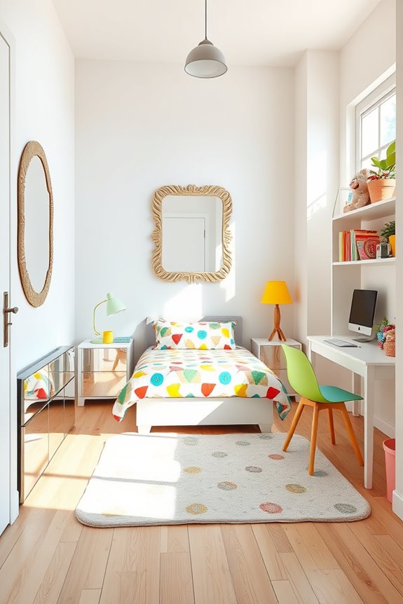 mirrors enhance space perception