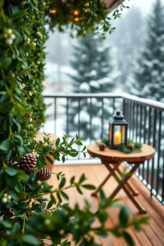mistletoe accents for romance