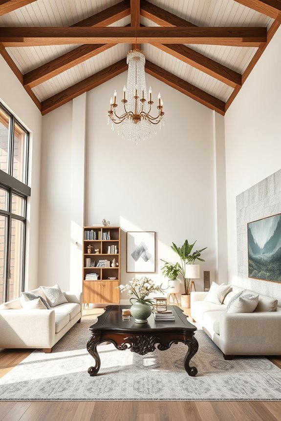 mix sleek modern vintage