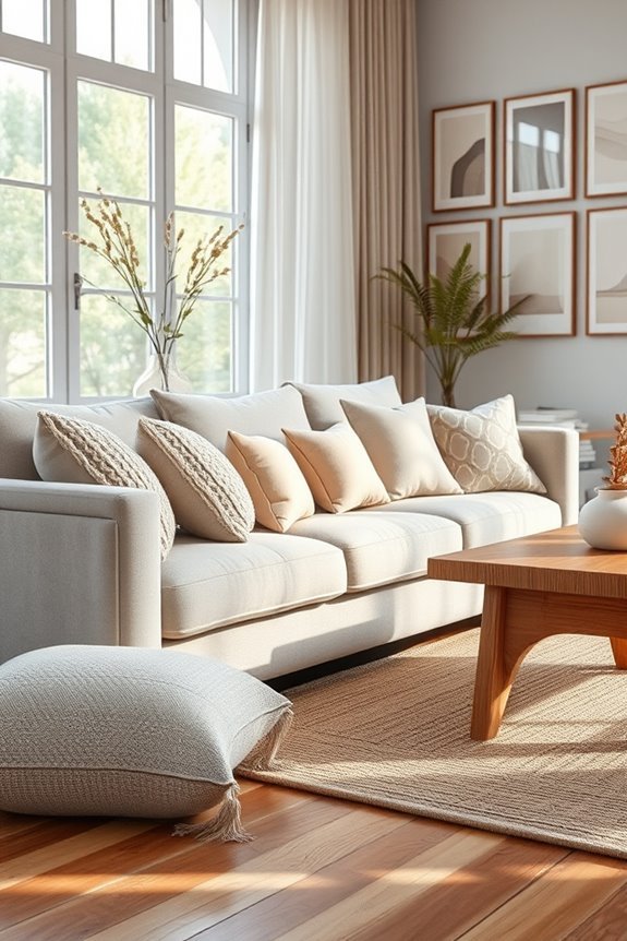 mix textures fabrics colors