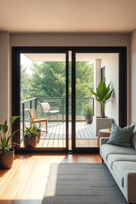 mixed material balcony designs