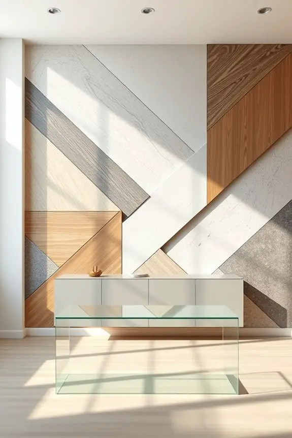 mixed media geometric art