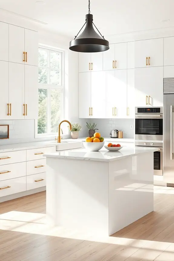 mixed metals brighten kitchens