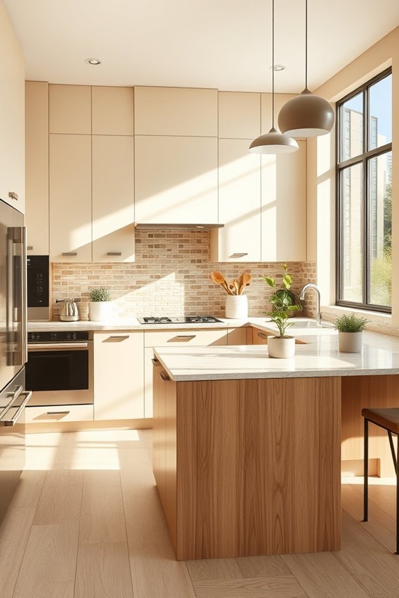 mixed textures in kitchen