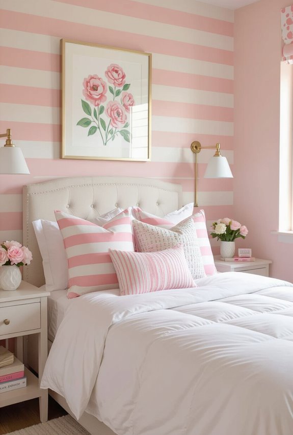 mixing patterned pink layers