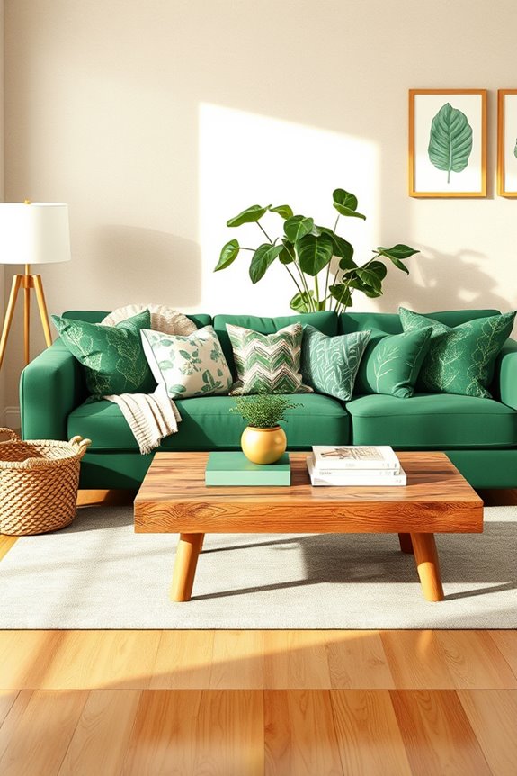 mixing patterns with green