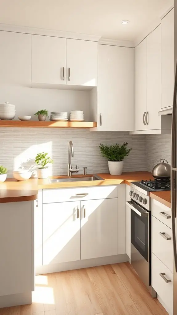 mixing textures with cabinets