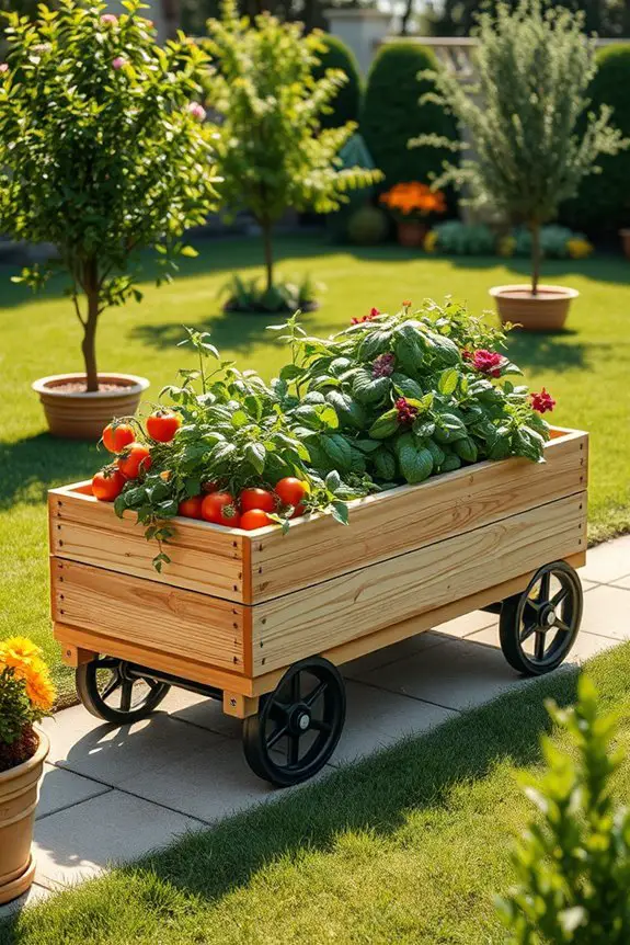 mobile raised bed gardening