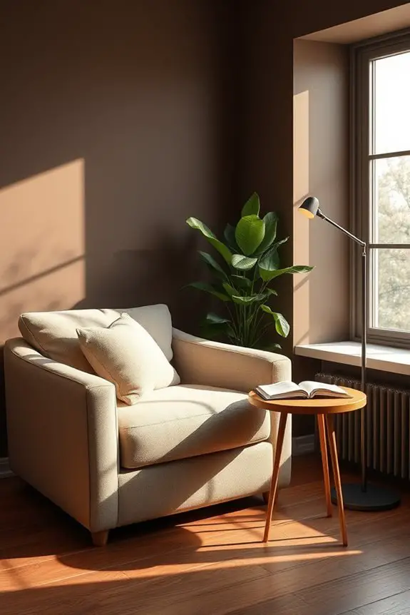 mocha brown cozy retreat