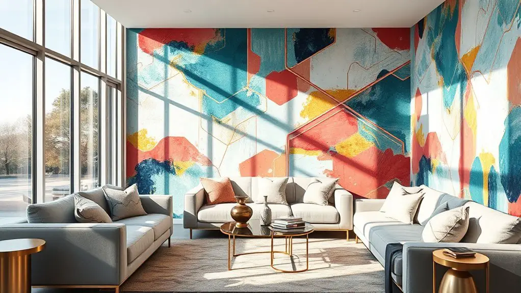 modern abstract interior design
