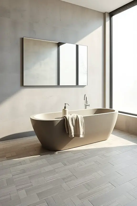 modern bathroom tile combination
