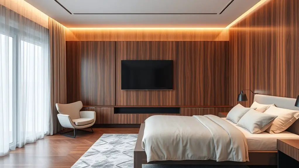 modern bedroom tv designs