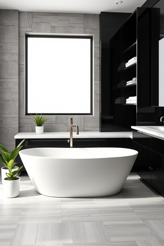 modern black cabinet elegance