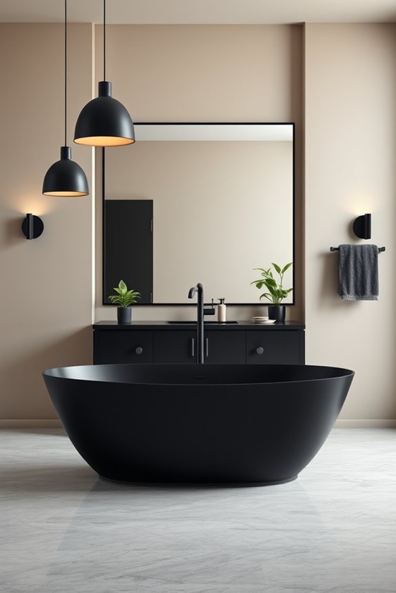 modern black lighting elegance