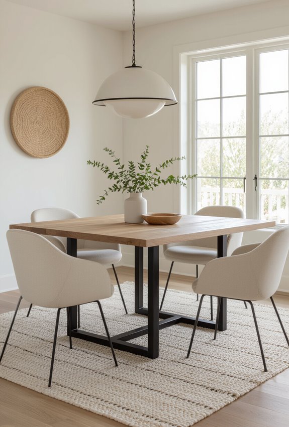 modern boho curated dining
