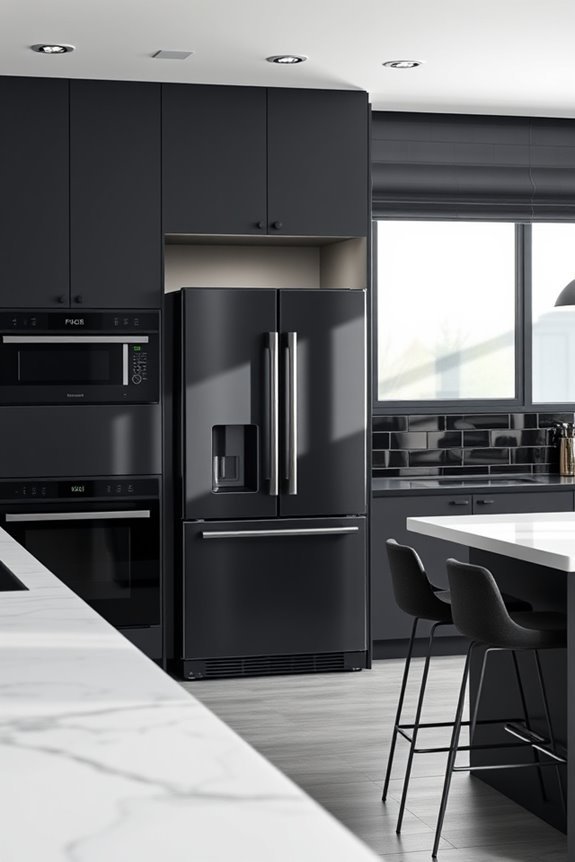 modern dark grey appliances