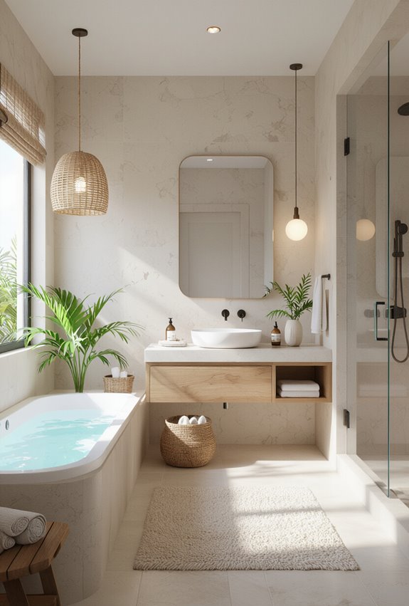 modern fixtures rustic warmth