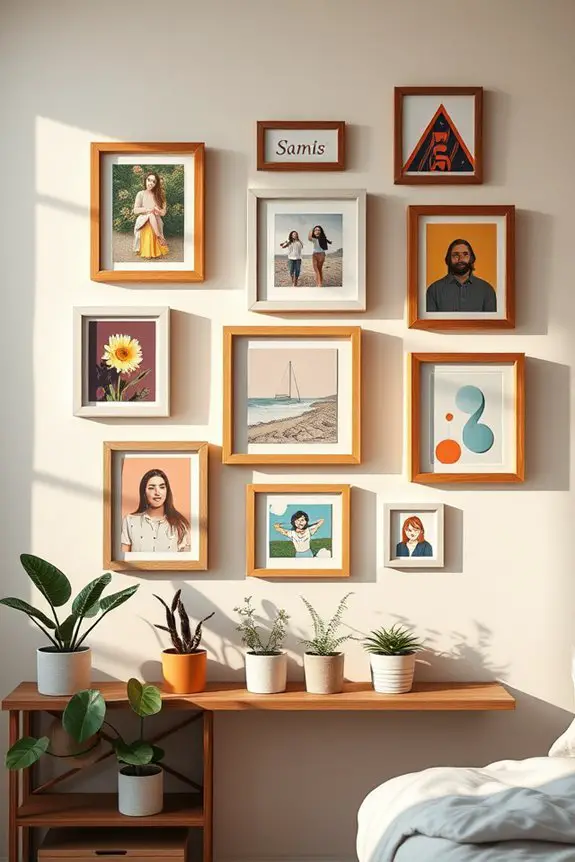 modern floating frame decor