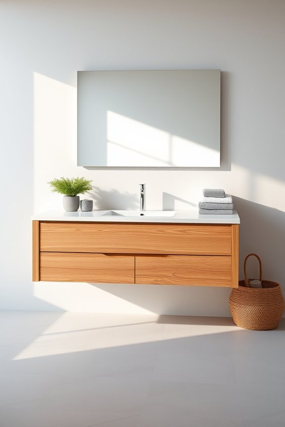 modern floating vanity elegance
